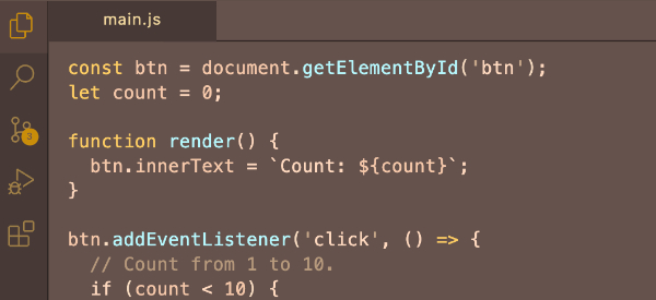 screenshot of VSCode 'Romance Novel' theme in dark mode